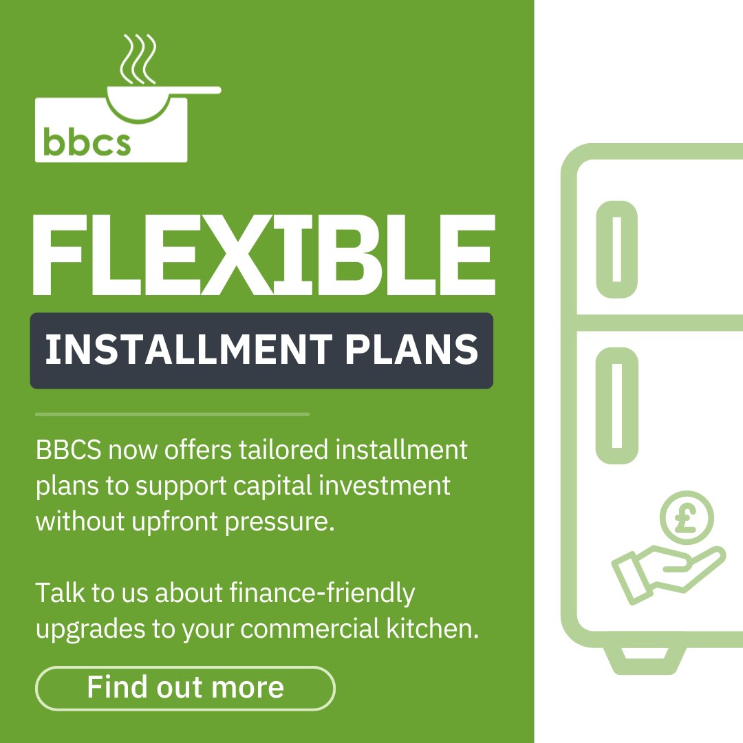 We know how important cash flow is when running a busy kitchen,  that’s why we’ve introduced flexible installment plans to help you invest in essential commercial kitchen equipment without the upfront cost.

#CommercialKitchen #KitchenUpgrades #FlexibleFinance #CateringEquipment