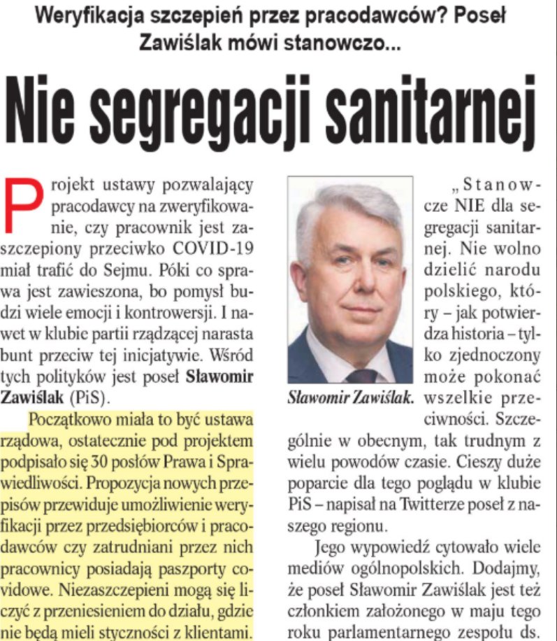 Nowy poseł Konfederacji Korony Polskiej! Mamy koło poselskie.

Sławomir Zawiślak w sposób WYJĄTKOWY pasuje do Korony. Mimo, że Kaczyński zawiesił go za to w prawach członka, sprzeciwił się tzw. "Piątce przeciw rolnikom". Sprzeciwił się segregacji sanitarnej, sprzeciwił się