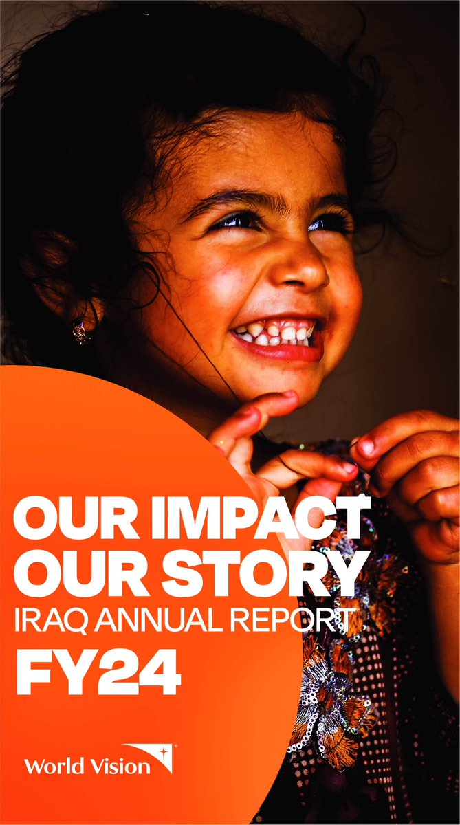 IraqVision's tweet photo. In FY24, World Vision Iraq supported 156,976 vulnerable children &amp; families in conflict-affected areas—shifting from emergency response to resilience. Thank you to our donors, partners &amp; communities. Together, we’re creating lasting change. 🧡

https://t.co/bHI9c7KzR7 https://t.co/9qRZJcXdFT