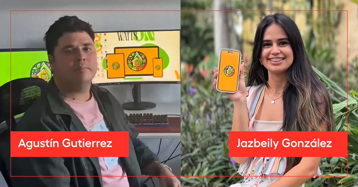 🎉 Enhorabuena al equipo WattsOn, formado por Jazbeily González y Agustín Gutiérrez, estudiantes de la Universidad Europea Online. 

🌍Su app de IA ganó el Hackaton DreamBIG y llegó a la semifinal del certamen UEM. 

🚀Próximo reto: Silicon Valley 

#OrgulloUE