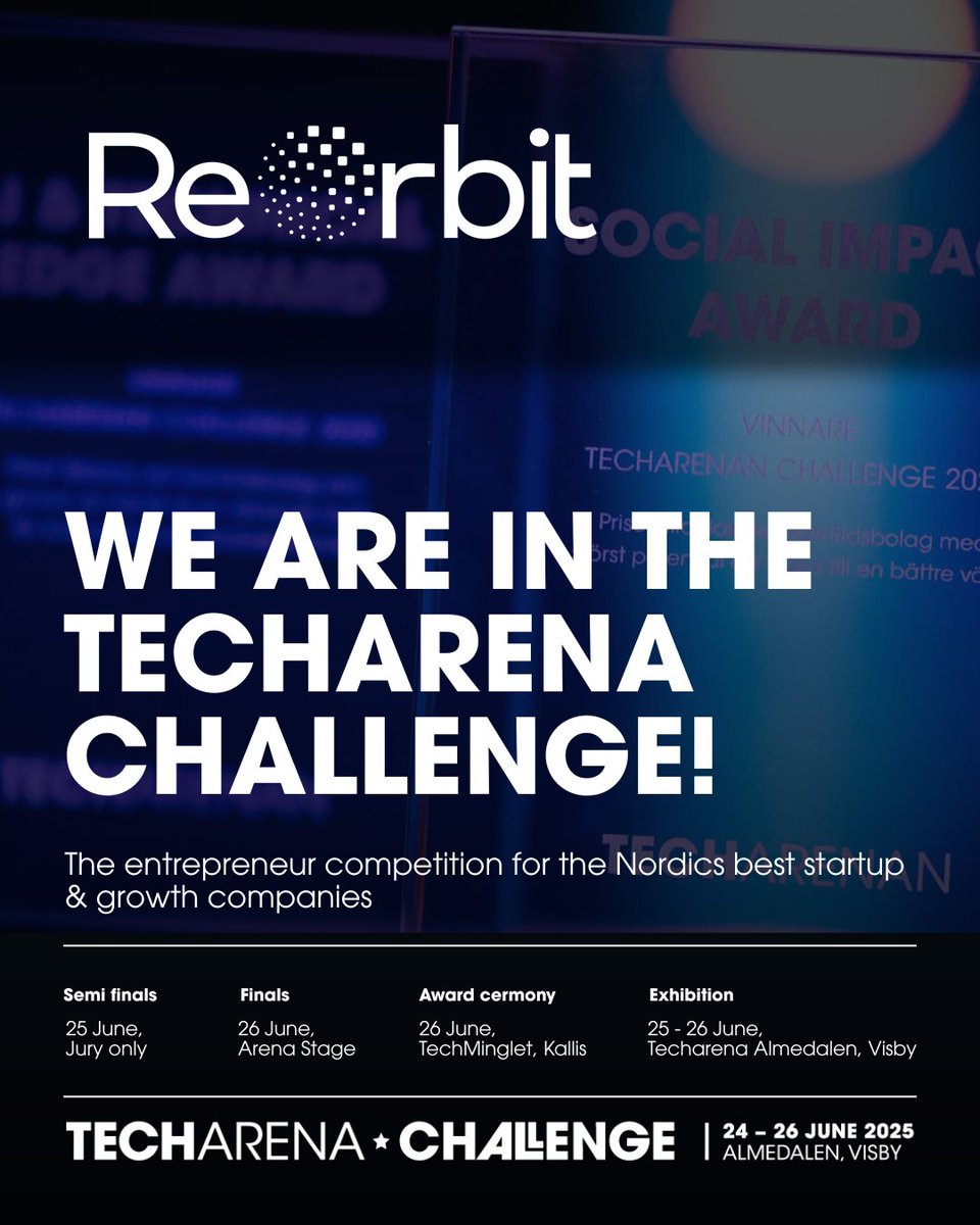 ReOrbit (@reorbitoy) on Twitter photo ReOrbit is excited to share that we have been selected as one of the finalists in the <a href="/Techarenan/">Techarenan</a> challenge, which features Nordic startups and scaleups that are working hard to tackle some of the world’s most urgent challenges! techarenan.news/2025/06/04/tec… ReOrbit is excited to share that we have been selected as one of the finalists in the <a href="/Techarenan/">Techarenan</a> challenge, which features Nordic startups and scaleups that are working hard to tackle some of the world’s most urgent challenges! techarenan.news/2025/06/04/tec…