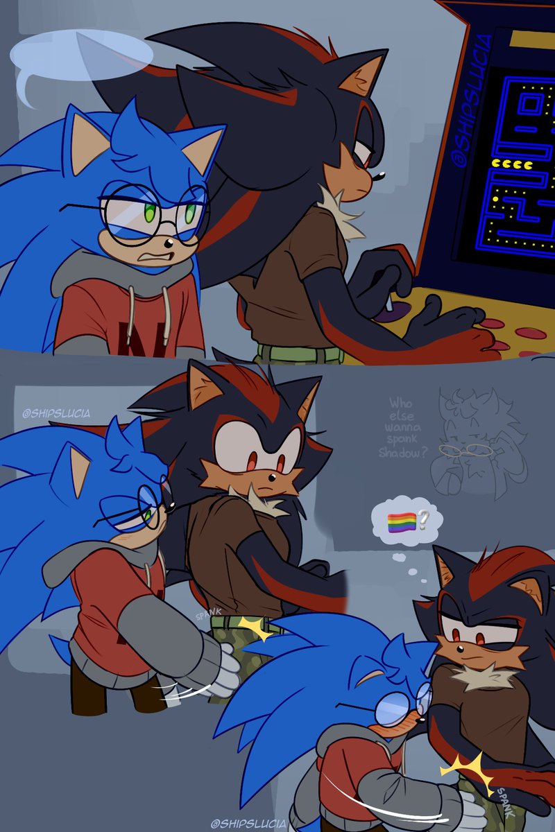 Many asked for this scene 🤣🫶 #Sonadow #Shadonic #Nickythehedgehog 

Eng.👓Ain't no way Inky is catching up to you 🫱💥
Esp.👓No hay chance de que Inky te atrape 🫱💥