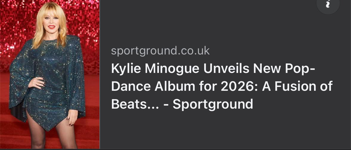 🍉Christian H., 🍉 誠 Honesty 🪷 (@chui_108) on Twitter photo This just made my day… 😇
Can’t wait for the fall release of <a href="/kylieminogue/">Kylie Minogue</a>’s new tune, rumored to be titled #ElectrucBloom⚡️🪷💫 & her 2026 world tour!
Keep breaking the #Tension by spreading #Padam♥️
sportground.co.uk/kylie-minogue-… This just made my day… 😇
Can’t wait for the fall release of <a href="/kylieminogue/">Kylie Minogue</a>’s new tune, rumored to be titled #ElectrucBloom⚡️🪷💫 & her 2026 world tour!
Keep breaking the #Tension by spreading #Padam♥️
sportground.co.uk/kylie-minogue-…