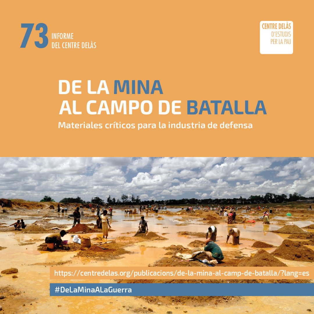 La interrupción del suministro de materiales críticos esenciales para la industria militar podría generar nuevas tensiones geopolíticas

El nuevo informe #DeLaMinaALaGuerra estudia la dependencia de la industria militar de estos materiales: 
centredelas.org/publicacions/d…