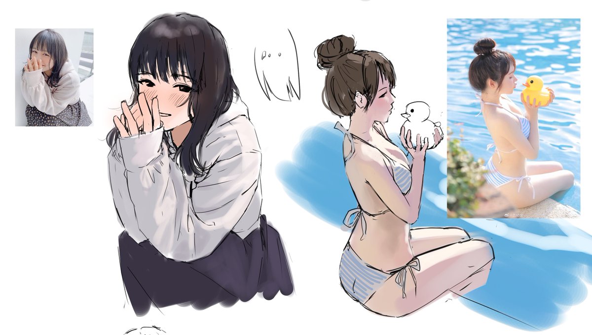 「練習(生きています)」|Ayulのイラスト