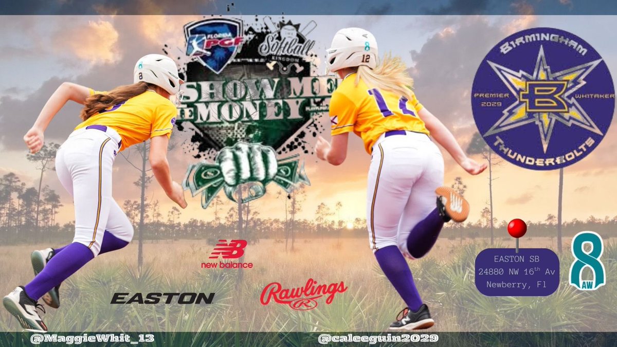 Birmingham Thunderbolts Whitaker 2029/2011 (@bolts_2029) on Twitter photo Weโre ๐down to Newberry, Florida๐this weekend!! Come ๐ us!!! ๐ฟ
#SMTM #BoltsBoom #BhamBoltsMade
<a href="/MaggieWhit_13/">Maggie Whitaker</a> <a href="/caleeguin2029/">Calee Guin</a> Weโre ๐down to Newberry, Florida๐this weekend!! Come ๐ us!!! ๐ฟ
#SMTM #BoltsBoom #BhamBoltsMade
<a href="/MaggieWhit_13/">Maggie Whitaker</a> <a href="/caleeguin2029/">Calee Guin</a>