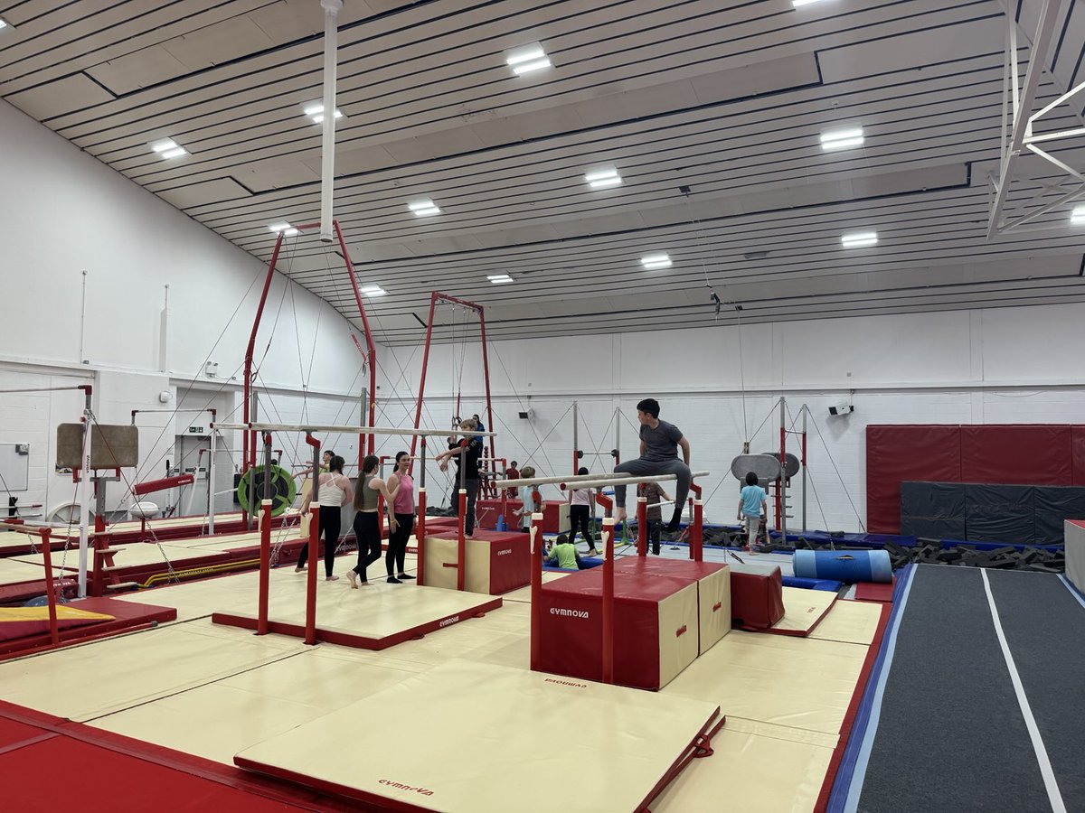 Gymnastics session is in full swing!