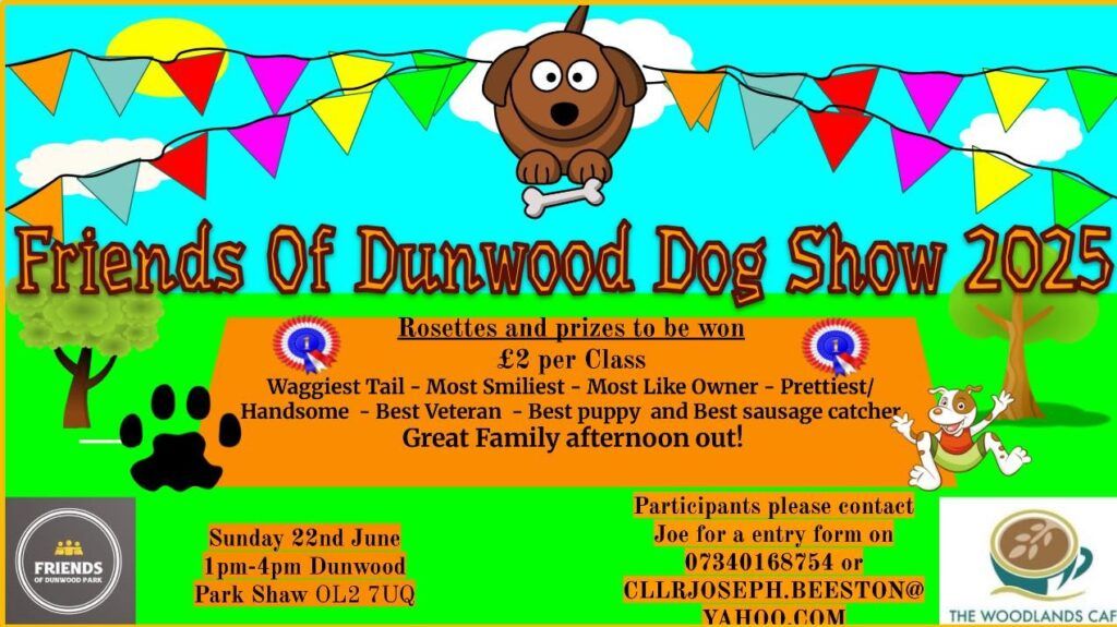 New from me: Dog Shaw Dunwood Park – 22 June 

Dog Shaw Dunwood Park – 22 June.

Friends of Dunwood Park are excited to announce there now annual Dogshow, following the success last year, which will be on Sunday 22nd June 2025. 

S… ift.tt/rbOfMue