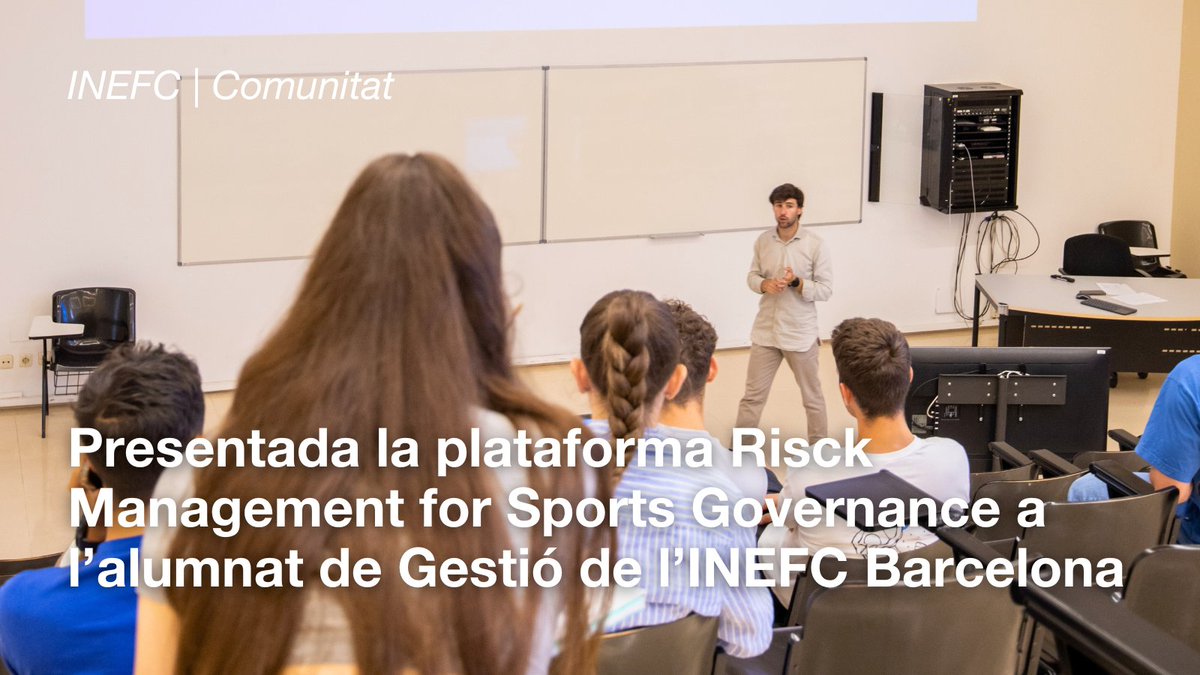 🏛️ COMUNITAT | El passat divendres 30 de maig, l’alumnat de 3r de Gestió va conèixer de prop la plataforma final del projecte europeu RM4SG – Risk Management for Sport Governance.

➡️ Accés a la plataforma: rm4sg.inefc.net

#SomINEFC #INEFCBarcelona