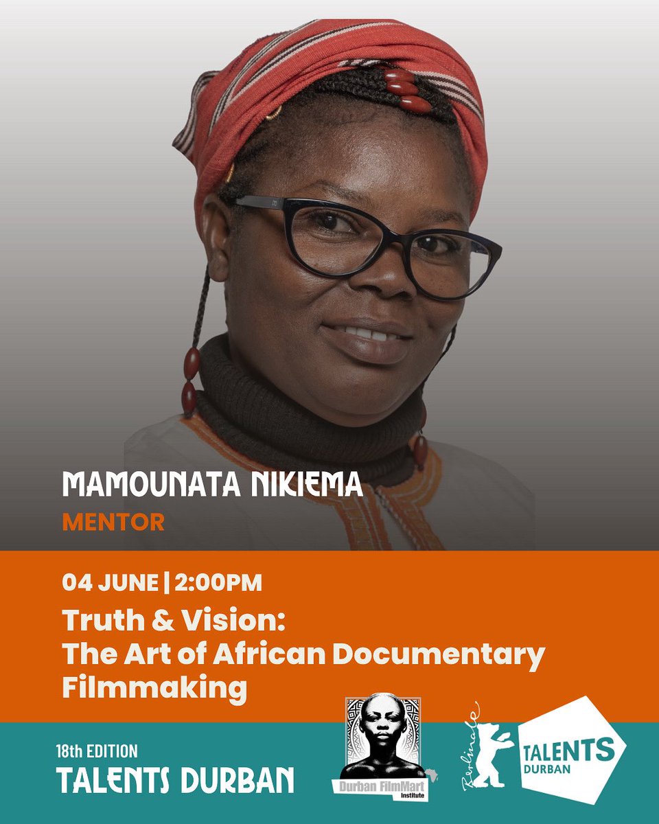 Meet the mentor!

Mamounata is a Burkinabè filmmaker and producer specializing in creative documentaries and Communication for Development. Honored at FESPACO 2021, she champions cinema through networks, festivals, &amp; initiatives across Burkina Faso.

#DFM2025 #TalentsDurban2025