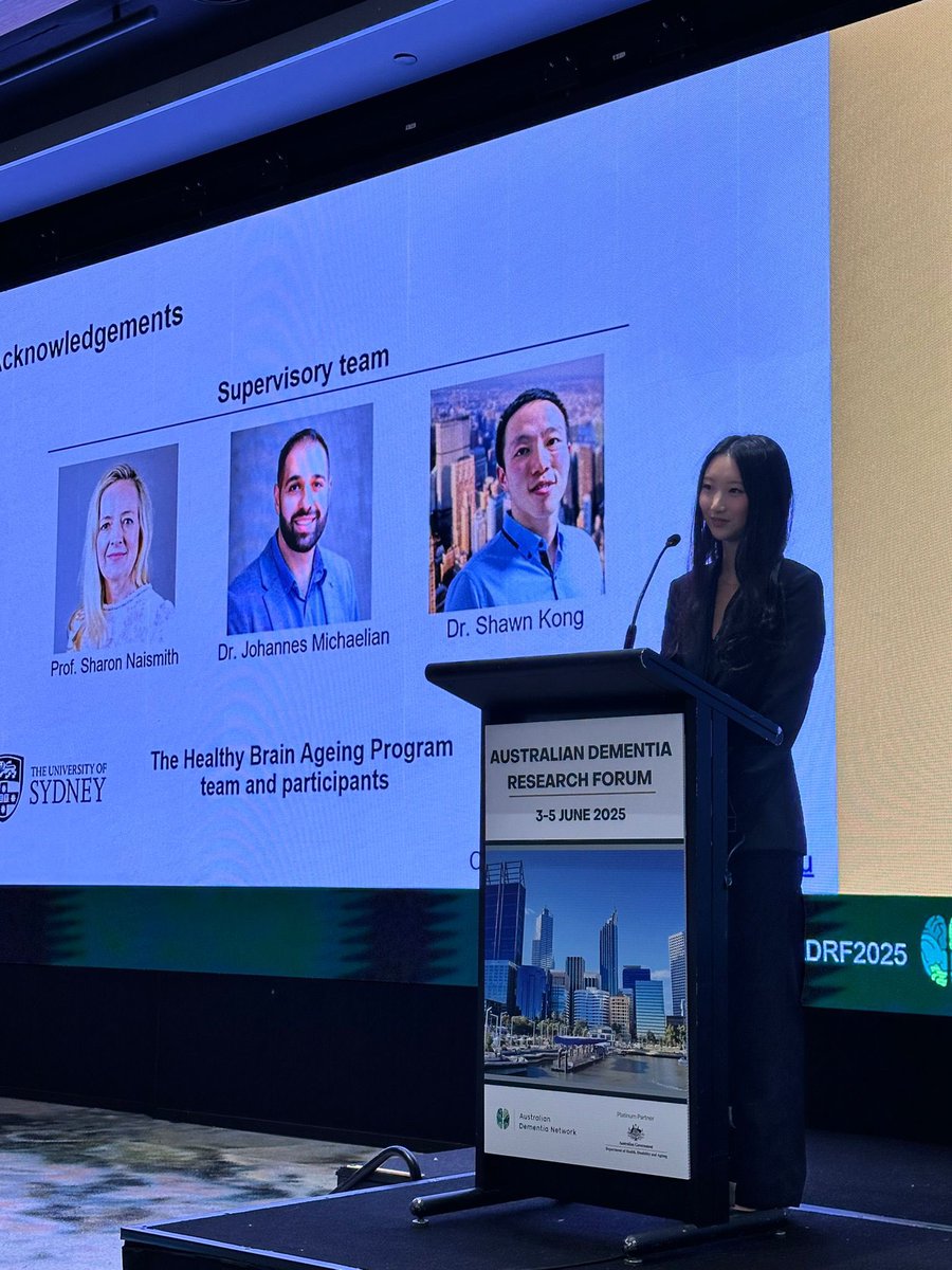 RachaelYu23's tweet image. So honoured to have been invited to present for the Basic Science Symposium at #ADRF2025 this year held in Perth🔬🧠
Thank you so much to my supervisors @Prof_Naismith @ShawnKong11 & Joe Michaelian for all the support 😊