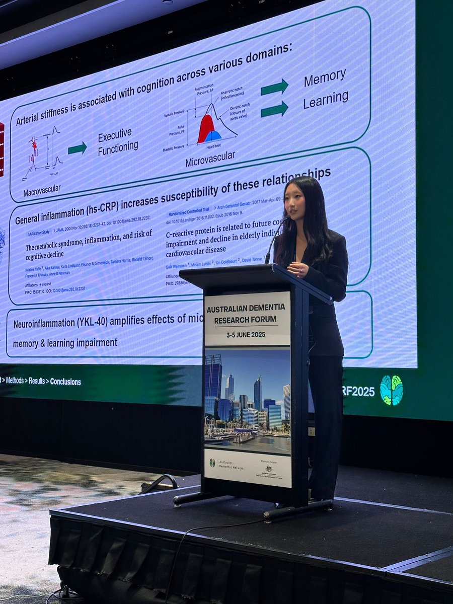 RachaelYu23's tweet image. So honoured to have been invited to present for the Basic Science Symposium at #ADRF2025 this year held in Perth🔬🧠
Thank you so much to my supervisors @Prof_Naismith @ShawnKong11 & Joe Michaelian for all the support 😊