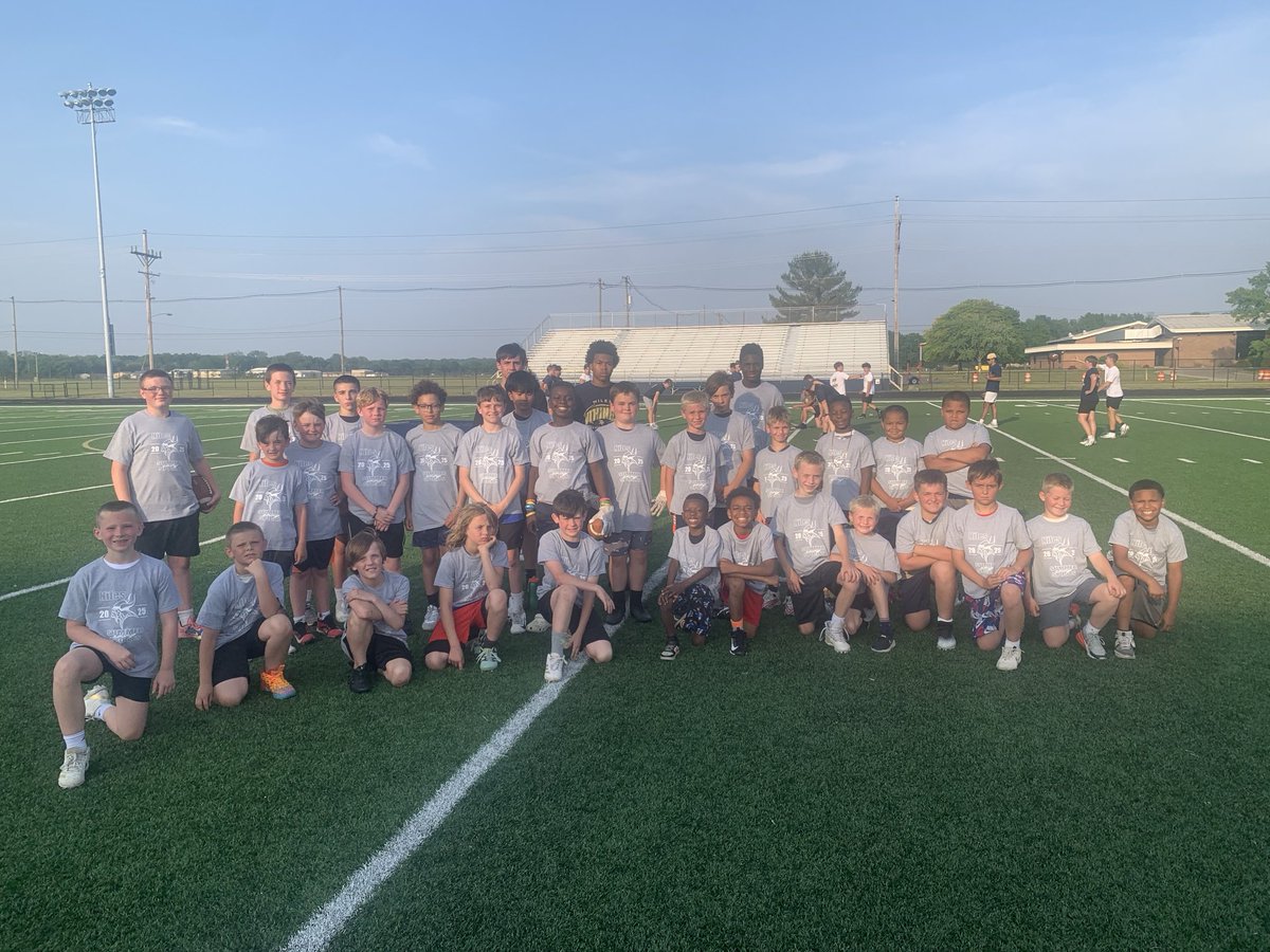 Football campers, night 1… great group !