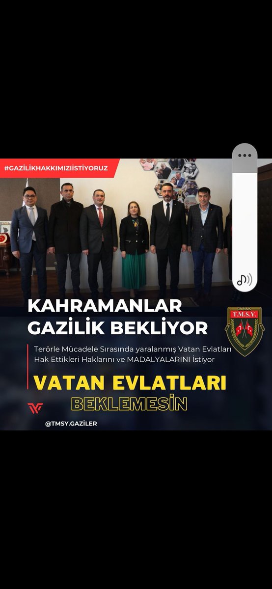 TMSY YÖRÜK ALİ SARI 2 (@alisar26694) on Twitter photo <a href="/AtillaaPolat/">Atilla Polat</a> <a href="/RTErdogan/">Recep Tayyip Erdoğan</a> <a href="/dbdevletbahceli/">Devlet Bahçeli</a> <a href="/TmsyGaziler/">T.M.S.Y GAZİ SAYILMAYANLAR</a> #GazilikHakkımızıİstiyoruz
SAYIN DEVLET BÜYÜKLERİMİZ TERÖRLE MÜCADELEDE YARALANAN SIVASIZ VE KERPİÇ EVLERİN ÇOÇUKLARI GAZİLİK ONURLARINI VE MADALYALARINI İSTİYOR
<a href="/RTErdogan/">Recep Tayyip Erdoğan</a>
<a href="/dbdevletbahceli/">Devlet Bahçeli</a>
<a href="/celebimehmet/">celebi59</a> <a href="/zorlu77/">Prof.Dr.Kürşad ZORLU</a>
<a href="/leventalyyildiz/">Levent Ali YILDIZ</a>
<a href="/mhrmkurt/">Muharrem KURT</a> <a href="/SayimMadak/">Dr. Sevim Sayım Madak 🇹🇷</a>
<a href="/MahinurOzdemir/">Mahinur Özdemir Göktaş</a> gazi35 <a href="/AtillaaPolat/">Atilla Polat</a> <a href="/RTErdogan/">Recep Tayyip Erdoğan</a> <a href="/dbdevletbahceli/">Devlet Bahçeli</a> <a href="/TmsyGaziler/">T.M.S.Y GAZİ SAYILMAYANLAR</a> #GazilikHakkımızıİstiyoruz
SAYIN DEVLET BÜYÜKLERİMİZ TERÖRLE MÜCADELEDE YARALANAN SIVASIZ VE KERPİÇ EVLERİN ÇOÇUKLARI GAZİLİK ONURLARINI VE MADALYALARINI İSTİYOR
<a href="/RTErdogan/">Recep Tayyip Erdoğan</a>
<a href="/dbdevletbahceli/">Devlet Bahçeli</a>
<a href="/celebimehmet/">celebi59</a> <a href="/zorlu77/">Prof.Dr.Kürşad ZORLU</a>
<a href="/leventalyyildiz/">Levent Ali YILDIZ</a>
<a href="/mhrmkurt/">Muharrem KURT</a> <a href="/SayimMadak/">Dr. Sevim Sayım Madak 🇹🇷</a>
<a href="/MahinurOzdemir/">Mahinur Özdemir Göktaş</a> gazi35