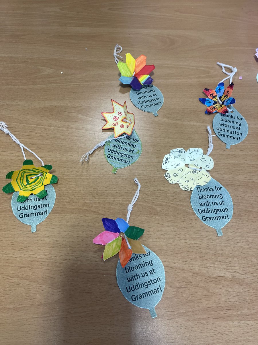 Primary 7 visits today and we made some keepsakes 🌸<a href="/UGSchool/">Uddingston Grammar School</a>