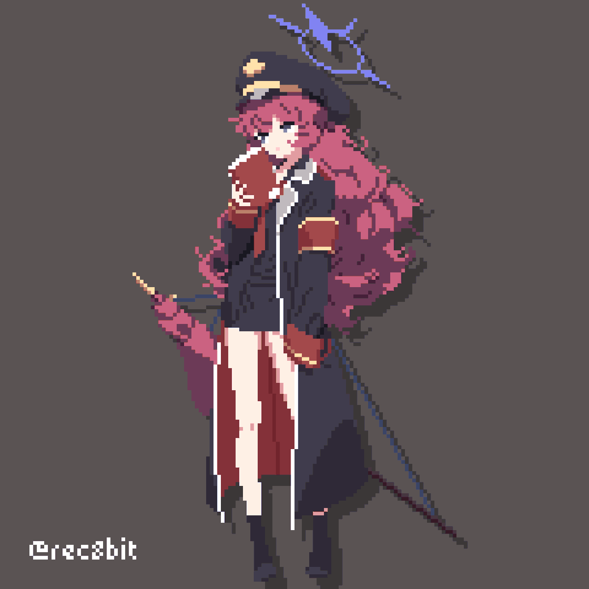 rec8bit's tweet photo. いつも面倒くさそうにしてる
（俺じゃん！？）

#ドット絵 #ブルアカ #棗イロハ
#pixelart #BlueArchive #NatsumeIroha https://t.co/ooQ6MLqYsk