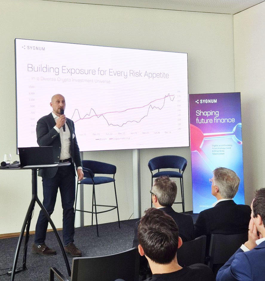 🎯 Crypto goes mainstream – from fringe to forefront
 
Yesterday, Sygnum hosted the third edition of our annual investor conference at Kongresshaus Zurich.
 
Bringing together a packed room of forward-thinking investors, builders and innovators, we explored how blockchain, AI and
