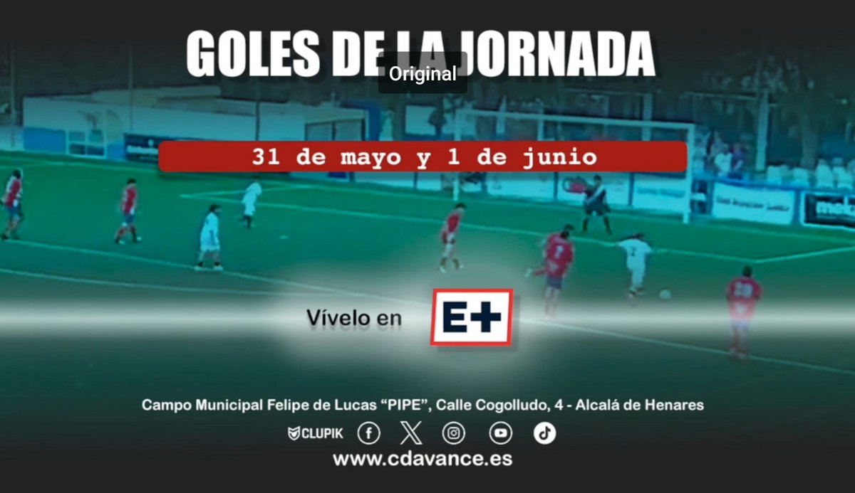 Goles de la jornada. 📆 31 de mayo y 1 de junio.

youtu.be/-gPQ1C1eyY4?fe…

#somosdelavance