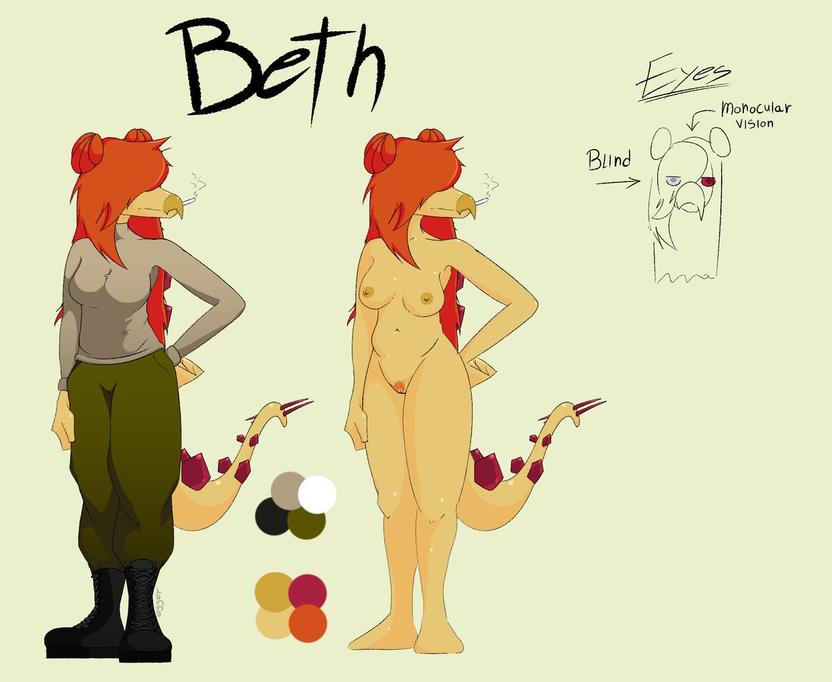 Busy with work and other projects along with the fact that Twitter is a shit. Have an OC. She's a stegosaurus. 🦕