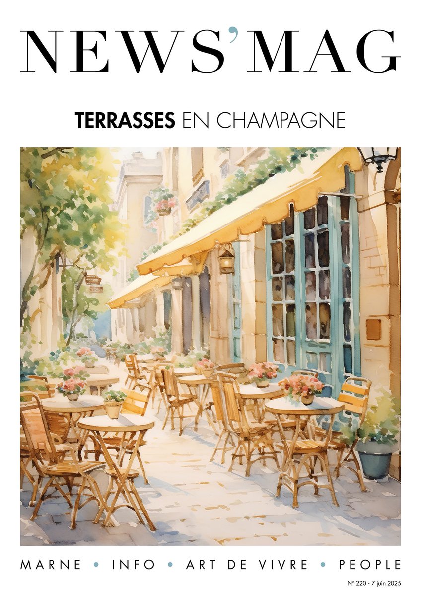 Bonjour à toutes et tous 😃
Votre nouveau NEWS’MAG <a href="/NewsMagChamp/">NEWS'MAG</a> est disponible dès aujourd’hui chez votre distributeur habituel.

{ TERRASSES EN CHAMPAGNE }

👉🏼 NEWS’MAG disponible 📱💻 :
news-mag.fr
Bonne lecture 😉
#Reims #Chalons #Epernay #Marne #Champagne