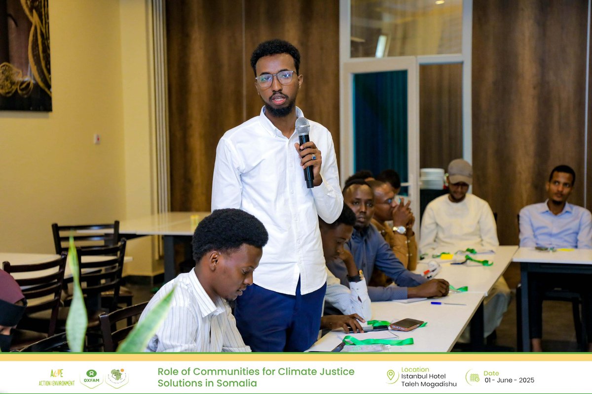 A powerful presentation on The Role of Academia and Researchers in Climate Justice highlighted the need for evidence-based solutions, local knowledge, and inclusive research in shaping climate action in Somalia.
#Empower #Honor #Action 
#A4E #Actnow