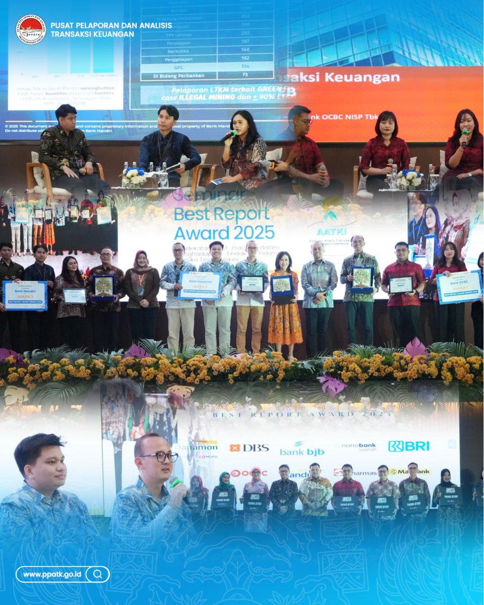 Hai #FIUtizen,

Pusat Pelaporan dan Analisis dan Transaksi Keuangan (PPATK) bersama dengan Asosiasi Analis Transaksi Keuangan (AATKI) menyelenggarakan Seminar dan Penganugerahan Best Report Award (BREW) Tahun 2025. Kegiatan ini merupakan kegiatan kedua setelah sebelumnya