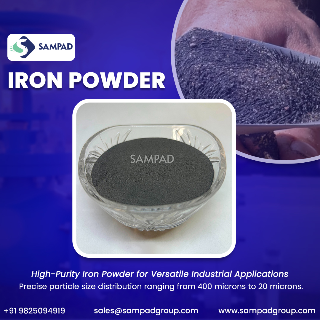 sampadgroup's tweet image. 🔧💡 Unlock Precision and Purity with Sampad Iron Powder!
✅ High-purity iron powder
✅ Particle size range: 400 to 20 microns
✅ Versatile industrial usage

#IronPowder #HighPurityIronPowder #SampadGroup #IndustrialPowder #MetalPowders #EngineeringSolutions #PowderMetallurgy