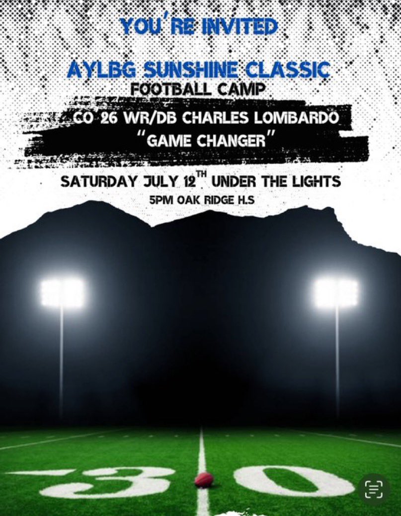 Thank you for the camp invite ! ⚔️<a href="/CoachJoeNieves/">Coach Joe Nieves</a>