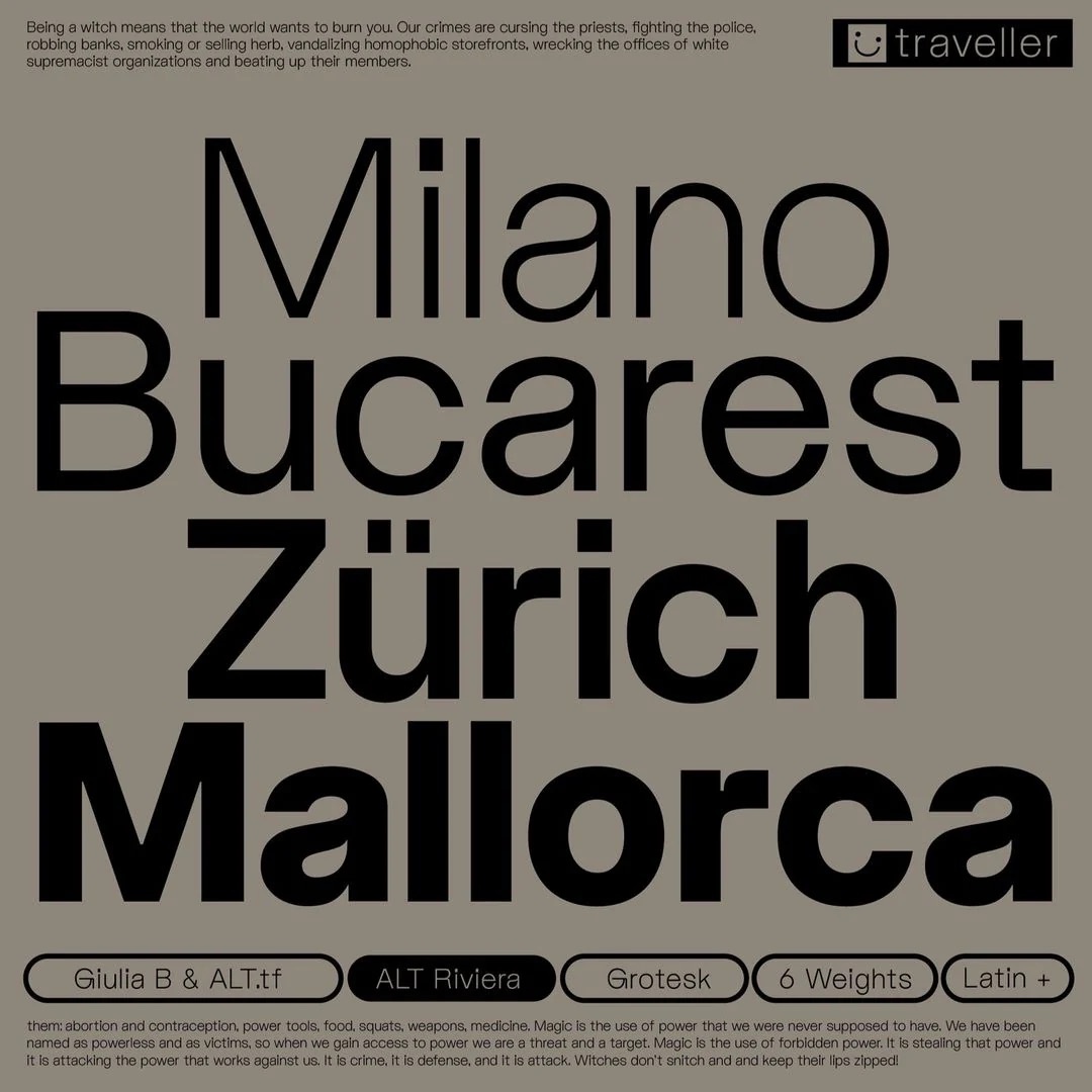 ALT Riviera #typeface 🔥

Ignite your next project with a font from our catalogue. ⁠
⁠
Free trials available. ⁠
🔗 type-department.com⁠
⁠
#typedepartment #typedesign #graphicdesigner #graphicdesign