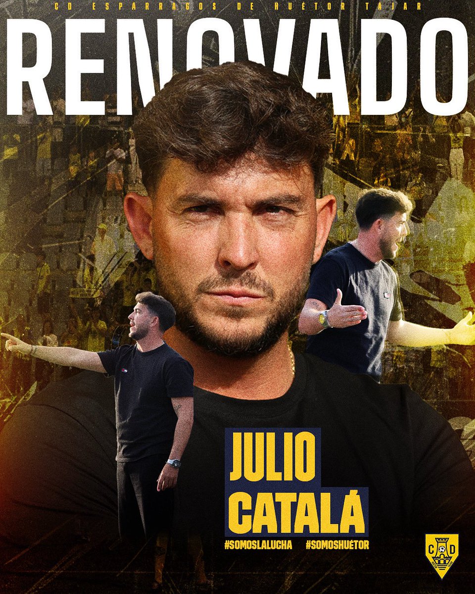 🔵🟡 ¡COMIENZA LA TEMPORADA 25/26! 🟡🔵
📢 Y lo hace con una gran noticia: ¡JULIO CATALÁ RENOVADO!

Nuestro míster seguirá al frente del equipo una temporada más. Trabajo, entrega y compromiso garantizados desde el banquillo. 💪🔥

💬 “Seguimos luchando por nuestros colores”
