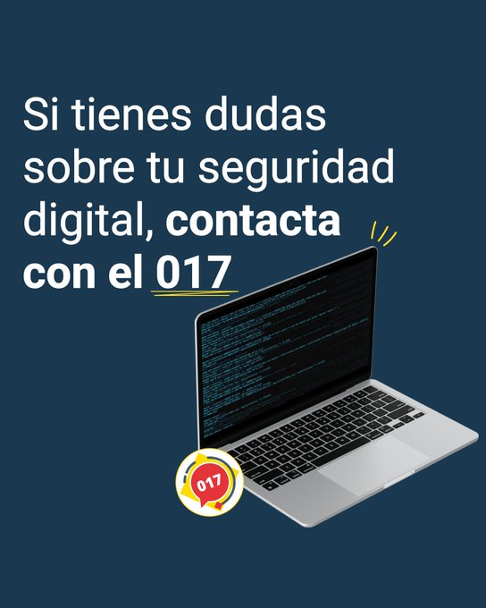 🚨 Sabías que o <a href="/INCIBE/">INCIBE</a> ofrece un servizo gratuíto e confidencial para axudarche a resolver todos os teus problemas de ciberseguridade?

🛡 Chama ao 017 ou contacta a través de WhatsApp, Telegram ou email se necesitas asesoramento

🔗 incibe.es/linea-de-axuda…