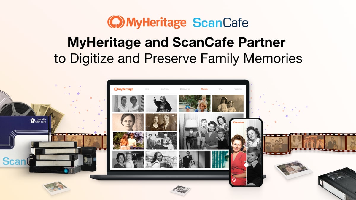 Here is another perk of MyHeritage membership. MyHeritage users will enjoy 50% off at ScanCafe for a limited time!. Learn more about this perk here- blog.myheritage.com/2025/06/myheri…