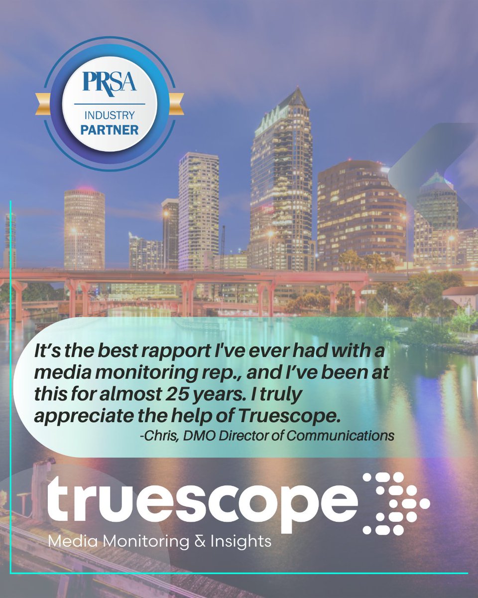 Truescope North America (@truescope_na) on Twitter photo Another great comment from one of our CVB/DMO clients. Good morning to all attending the <a href="/prsatravel/">PRSATravel</a> conference in Tampa! cc <a href="/PRSA/">PRSA</a> <a href="/PRSATampaBay/">PRSA Tampa Bay</a> Another great comment from one of our CVB/DMO clients. Good morning to all attending the <a href="/prsatravel/">PRSATravel</a> conference in Tampa! cc <a href="/PRSA/">PRSA</a> <a href="/PRSATampaBay/">PRSA Tampa Bay</a>