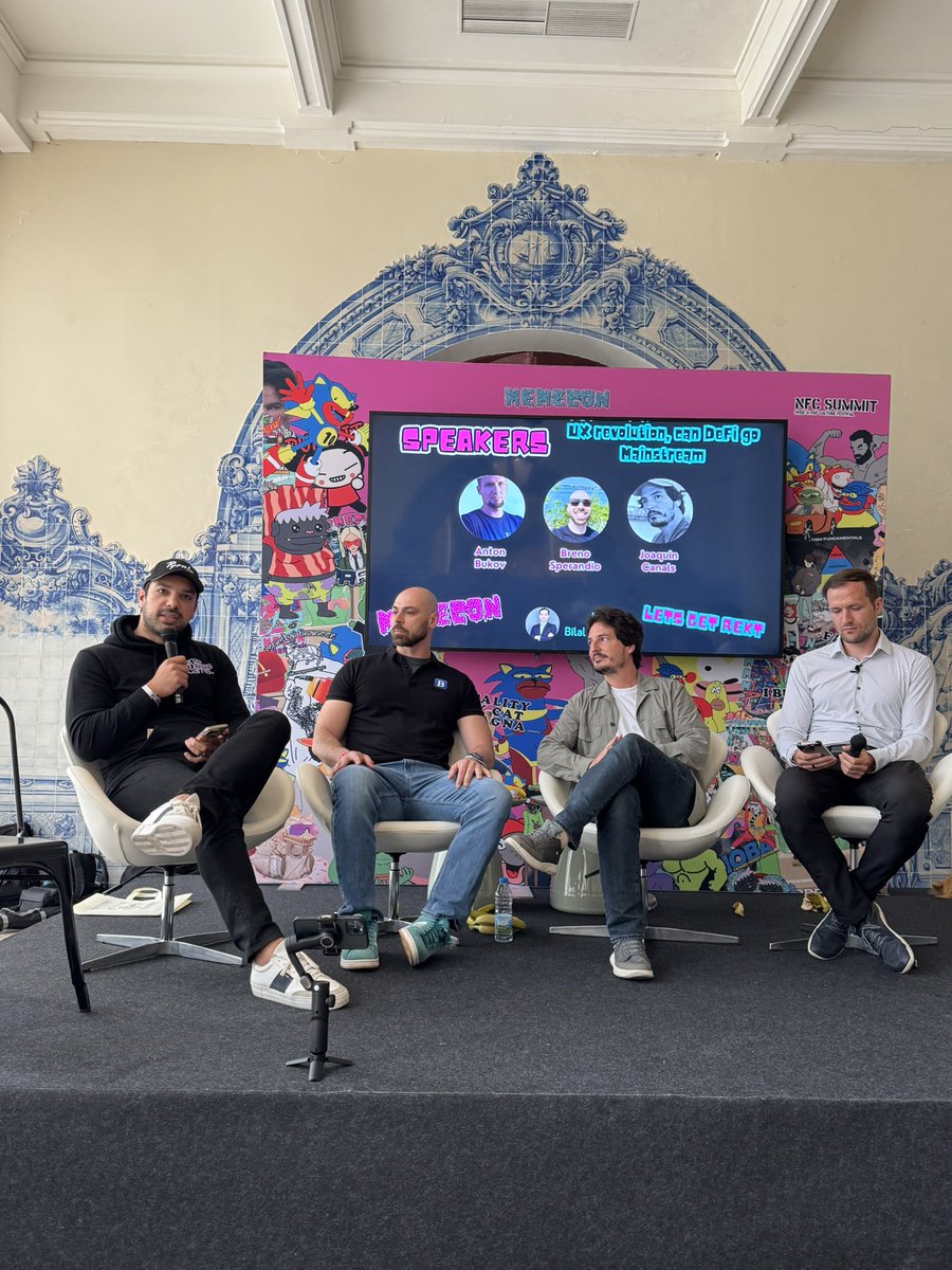 Kristina Bokova (@kristini6te_) on Twitter photo UX revolution, can Defi go mainstream?
<a href="/bilalelalamy/">Bilal EL ALAMY | Pyratz</a> <a href="/PyraTzLabs/">PyratzLabs</a> <a href="/NFCsummit/">NFC SUMMIT - LISBON - JUNE 4-6 2025</a> #NFC2025 #defi UX revolution, can Defi go mainstream?
<a href="/bilalelalamy/">Bilal EL ALAMY | Pyratz</a> <a href="/PyraTzLabs/">PyratzLabs</a> <a href="/NFCsummit/">NFC SUMMIT - LISBON - JUNE 4-6 2025</a> #NFC2025 #defi