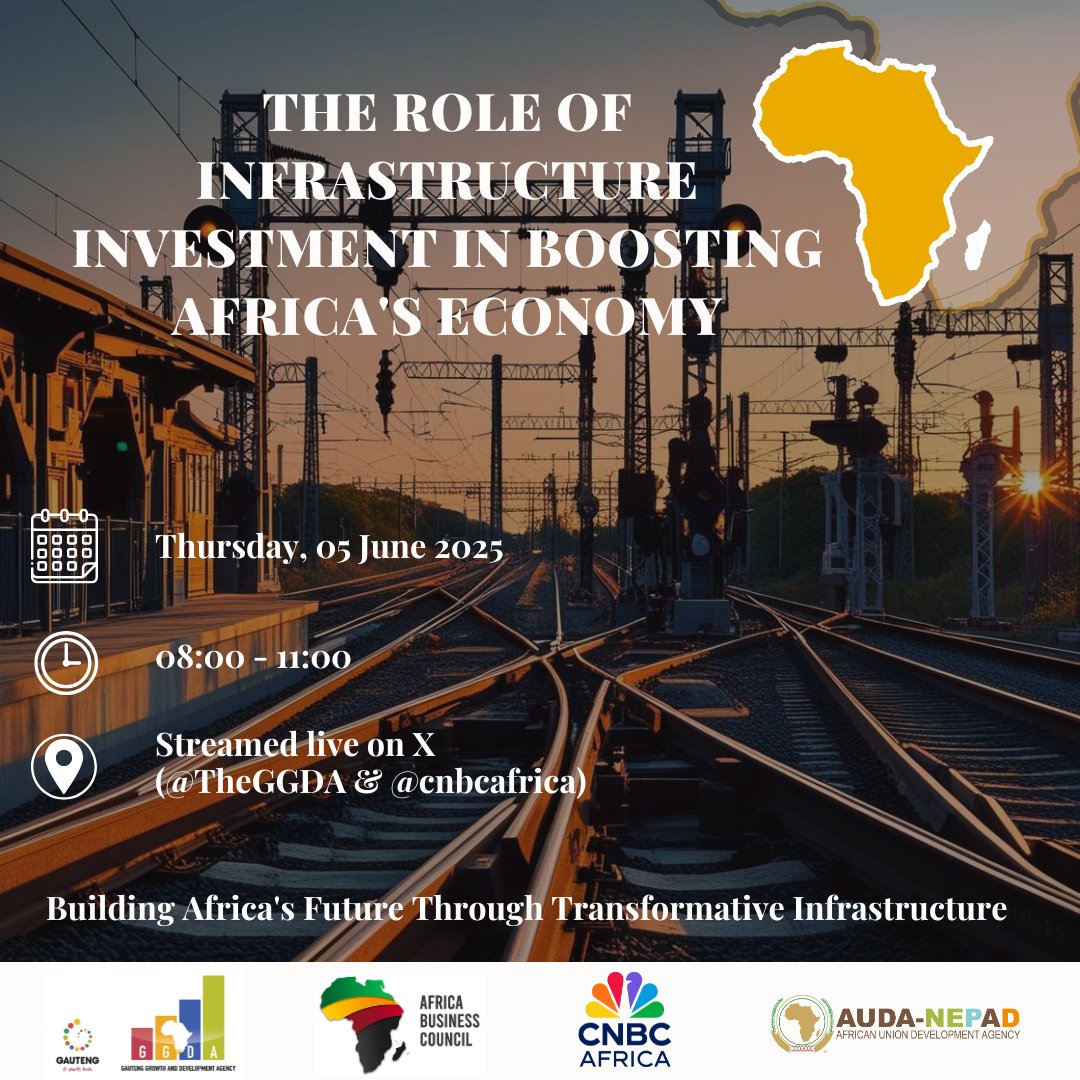 The GGDA (@theggda) on Twitter photo 🌍 Tomorrow: <a href="/TheGGDA/">The GGDA</a> × <a href="/AfBC_/">Africa Business Council</a> × <a href="/NEPAD_Agency/">AUDA-NEPAD</a>
Join us for a high-impact dialogue focused on "The Role of Infrastructure Investment in Boosting Africa's Economy" — a strategic conversation shaping the continent’s future under the #AfCFTA.
This engagement brings together key 🌍 Tomorrow: <a href="/TheGGDA/">The GGDA</a> × <a href="/AfBC_/">Africa Business Council</a> × <a href="/NEPAD_Agency/">AUDA-NEPAD</a>
Join us for a high-impact dialogue focused on "The Role of Infrastructure Investment in Boosting Africa's Economy" — a strategic conversation shaping the continent’s future under the #AfCFTA.
This engagement brings together key