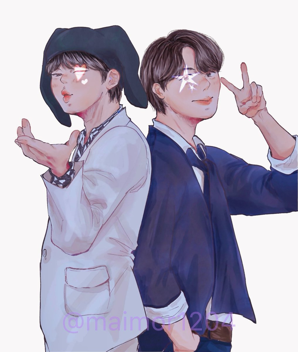 maimor1204's tweet image. 🌙☀️

#btsfanart
#JIN 
#JHOPE 
#2seok
