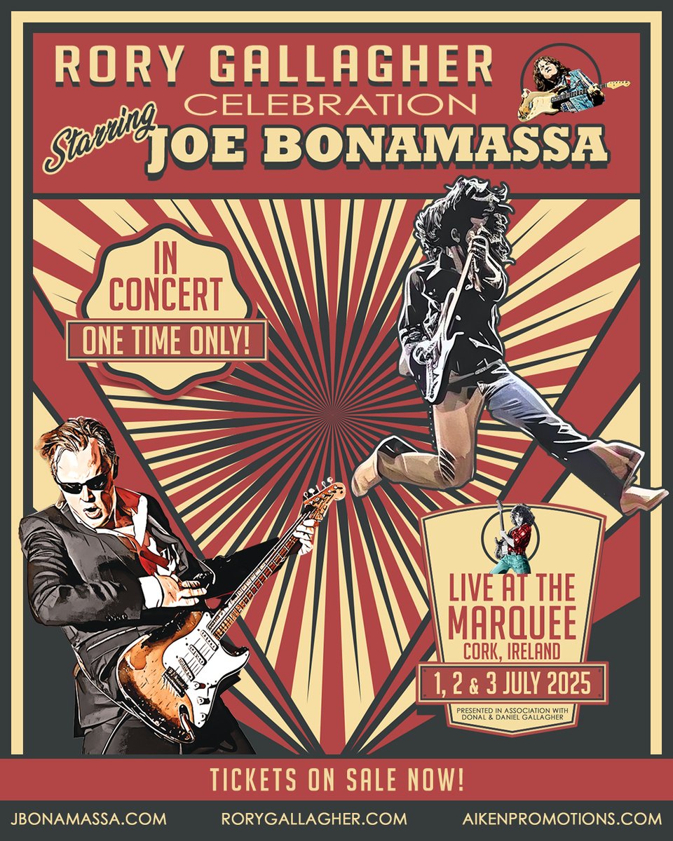 LATMofficial (@latmofficial) on Twitter photo 🎶 A night of blues rock you won’t forget as <a href="/JBONAMASSA/">Joe Bonamassa (Official)</a> plays a special tribute to <a href="/rorygallagher/">Rory Gallagher</a> at Live at the Marquee, Cork This July!🎸
🔥 Very limited tickets left – don’t miss this legendary night of guitar greatness 👉 bit.ly/3TThrUE 🎶 A night of blues rock you won’t forget as <a href="/JBONAMASSA/">Joe Bonamassa (Official)</a> plays a special tribute to <a href="/rorygallagher/">Rory Gallagher</a> at Live at the Marquee, Cork This July!🎸
🔥 Very limited tickets left – don’t miss this legendary night of guitar greatness 👉 bit.ly/3TThrUE