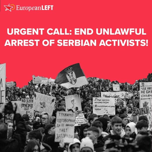 🚨 UPDATE: Repression Continues in Serbia 🚨

On March 14, six activists were arrested. One of them was brutally attacked in prison—he suffered a broken nose.

For the past two weeks, students and citizens have been protesting outside the Novi Sad court. As a result of growing