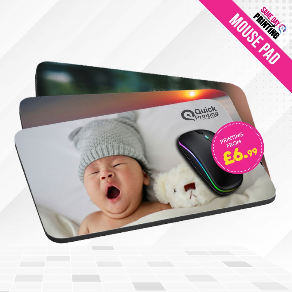 PrintingQuick's tweet image. Personalise your desk with a custom mouse pad – printed with your name, logo, or photo!

Order Now:
🌐 quickprinting.co.uk/products/perso…
📞 078 2515 4474
📷 info@quickprinting.co.uk

#personalisedmousepad #personalisedmousepads #custommousepad #custommousepads #printedmousemat