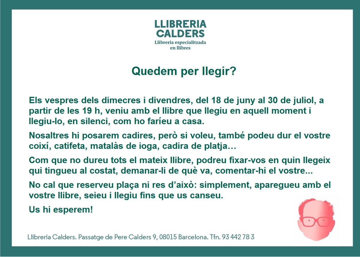 Acompanyeu-nos amb aquest planàs per a l'estiu!