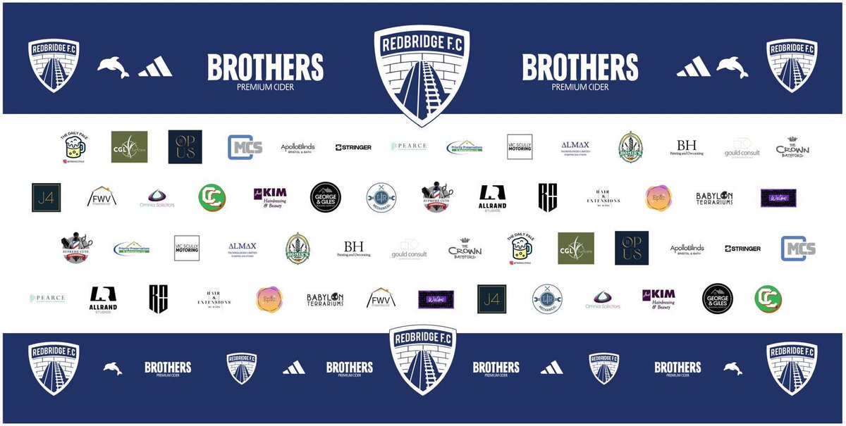 Redbridge FC ππ (@fcredbridge) on Twitter photo With presentation day complete, time to thank sponsors who entered the raffle, making season 10 happen +
π¬ The Dolphin Inn - a home and food all year. Lou ππ»
πΊ <a href="/BrothersCider/">Brothers Cider</a> - home kit, warm up tops, weekly MOTM cider.
π Babylon Terraniums / Stringer- new tracksuits With presentation day complete, time to thank sponsors who entered the raffle, making season 10 happen +
π¬ The Dolphin Inn - a home and food all year. Lou ππ»
πΊ <a href="/BrothersCider/">Brothers Cider</a> - home kit, warm up tops, weekly MOTM cider.
π Babylon Terraniums / Stringer- new tracksuits