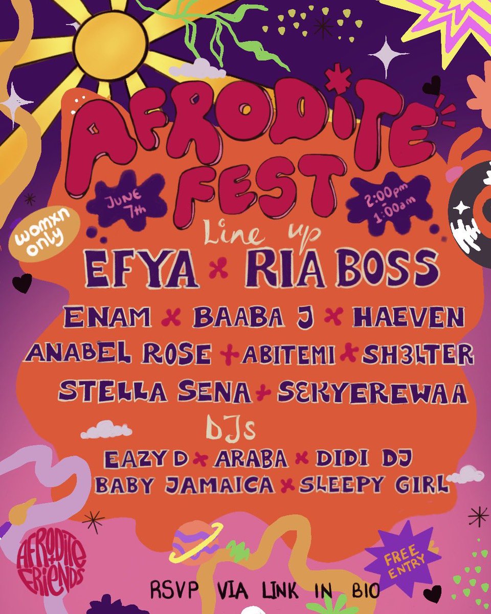 Cat Mama (@theriaboss) on Twitter photo this weekend for <a href="/Afrodite_gh/">Afrodite and Friends</a> Afrodite Fest.
get your (free) tickets now: tix.africa/discover/afrod… this weekend for <a href="/Afrodite_gh/">Afrodite and Friends</a> Afrodite Fest.
get your (free) tickets now: tix.africa/discover/afrod…