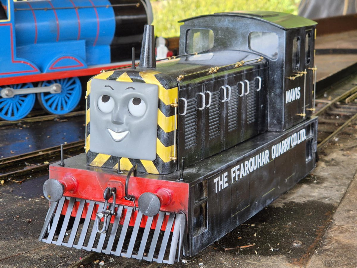 HenryFan91 (@henryfan91) on Twitter photo My G Scale Mavis. 3D printed using <a href="/jamostrainos/">rosie 🏳️⚧️</a> files. She uses a <a href="/bachmanntrains/">Bachmann Trains USA</a> Toby chassis. Printed, assembled, painted, and weathered by me. She uses gauge
3 screw link couplers, and hade rail holders with piano wire as the handles. #ttte #thomasandfriends My G Scale Mavis. 3D printed using <a href="/jamostrainos/">rosie 🏳️⚧️</a> files. She uses a <a href="/bachmanntrains/">Bachmann Trains USA</a> Toby chassis. Printed, assembled, painted, and weathered by me. She uses gauge
3 screw link couplers, and hade rail holders with piano wire as the handles. #ttte #thomasandfriends