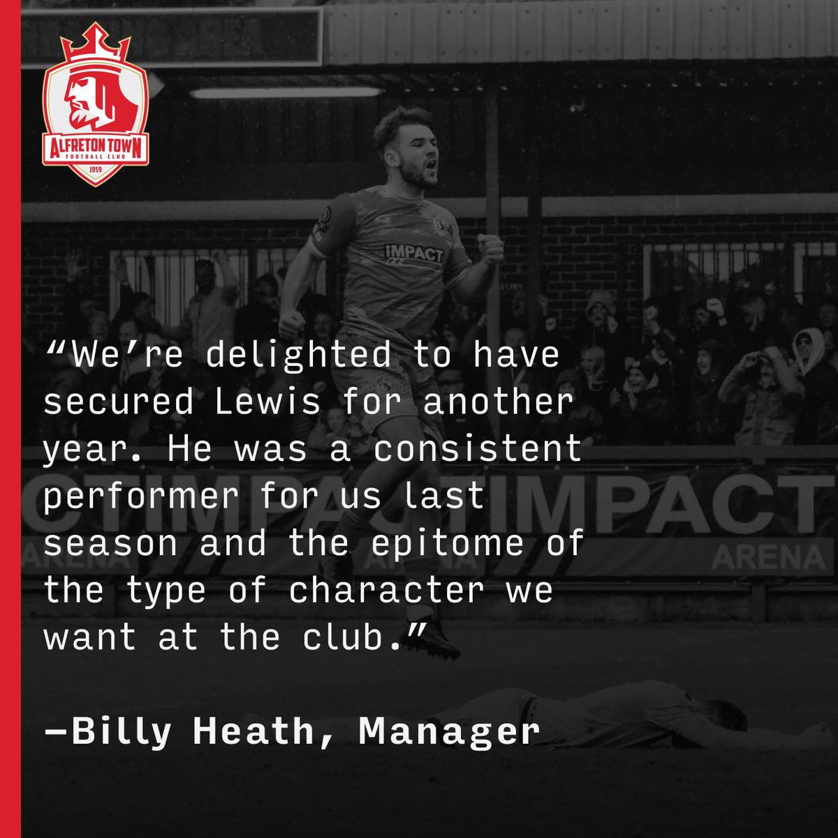 Alfreton Town FC (@alfretontownfc) on Twitter photo The first announcement of our new chapter is to confirm that Lewis Salmon has agreed terms on another year at the club.
Let’s go, <a href="/lew_salmon/">Lewis Salmon</a> 🔥
#ATFC | #Ofton The first announcement of our new chapter is to confirm that Lewis Salmon has agreed terms on another year at the club.
Let’s go, <a href="/lew_salmon/">Lewis Salmon</a> 🔥
#ATFC | #Ofton