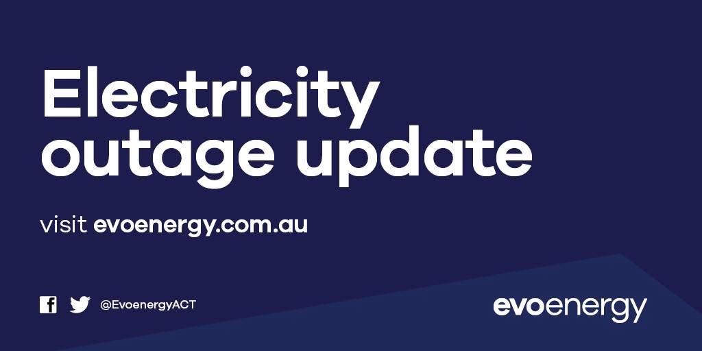 Hi CBR, most customers affected by tonight’s outage in Ainslie, Gundaroo Rd, Gungahlin, Hackett, Majura, Mt Majura, Sutton &amp; Watson have been restored. Crews are working to reconnect the remaining 167 customers by around 10pm, but it may take longer. Thanks for your patience.