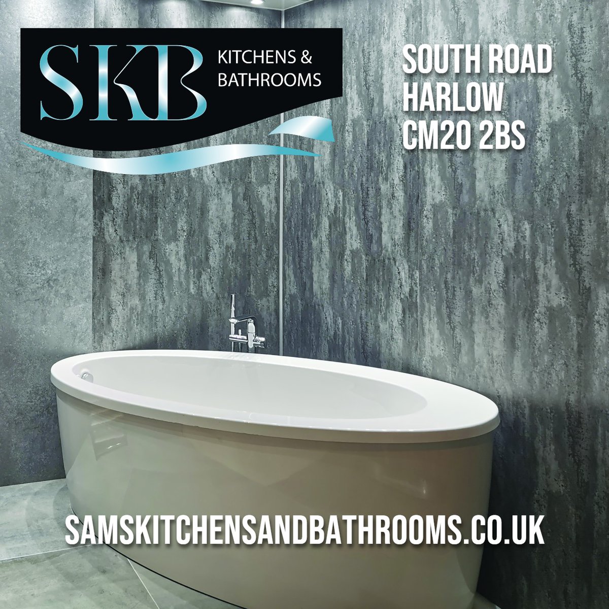 New Bath?
New Panels?
New Accessories?

Visit SKB! 

SamsKitchensandBathrooms.co.uk

SKB, South Road, Harlow, CM20 2BS 

#Harlow #Bath #Bathroom #Panels #DIY #Trade #Wetroom