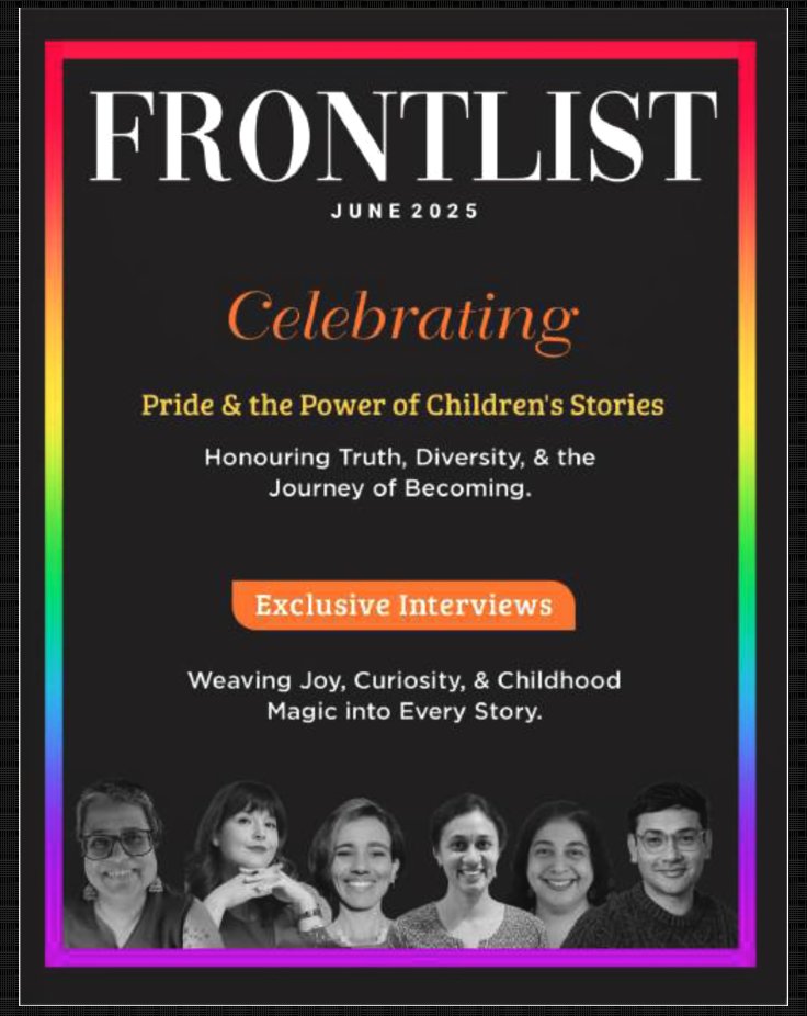 I'm on the cover of Frontlist magazine! This was a truly wonderful interview with insightful questions that made me think (and write looong answers). Read here:  frontlist.in/magazine/54
