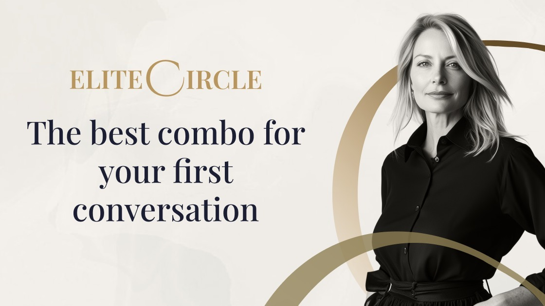 EliteCircleCom's tweet image. Imagine: your first EliteCircle conversation. Two bottles of wine, one fascinating topic to explore.  Just two brilliant minds connecting over ideas that actually matter. Drop your perfect wine + conversation starter combo below. 🍷

#EliteCircle #elitecircle #elitedating