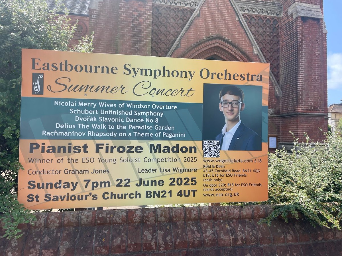 The board is up and rehearsals are underway for our summer concert on 22 June – see you there!