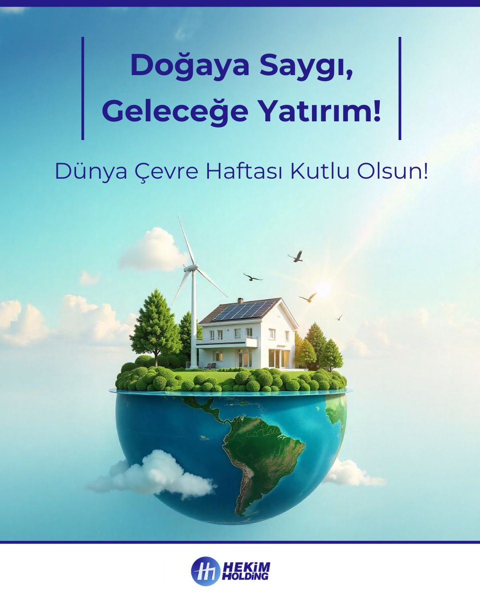 Doğaya Saygı, Geleceğe Yatırım!
Dünya Çevre Haftası Kutlu Olsun! 🌍

#hekimholding #çevrehaftası #sürdürülebilirlik